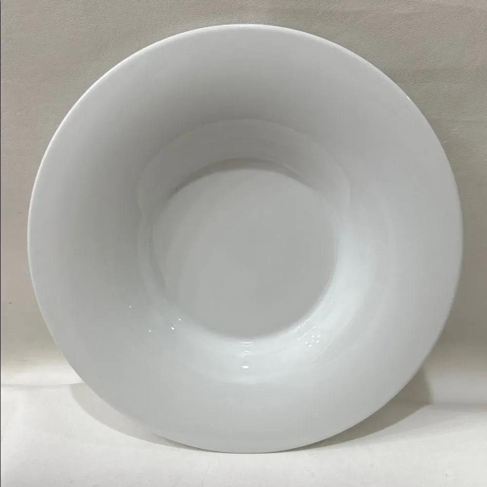 Hutschenreuther Germany White Porcelain Serving Salad Pasta Bowl 12 1/2 X 2 In